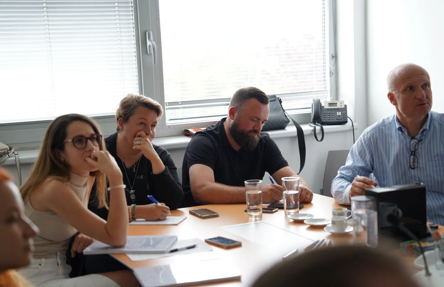 školení v zasedací místnosti